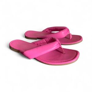 Vibrant Pink slip on Women's Sandals Size 6